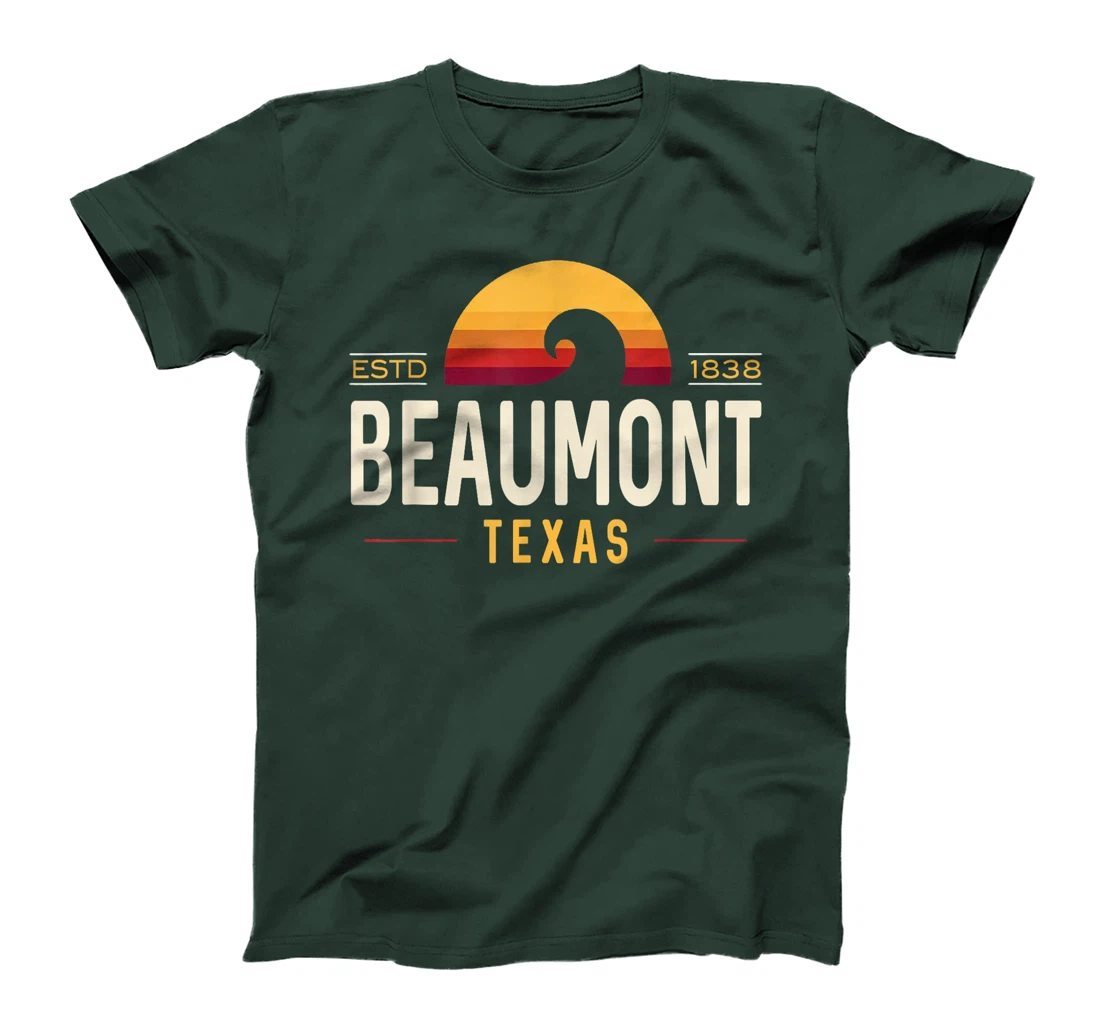 Beaumont Texas | Beaumont Retro Wave Logo T-Shirt