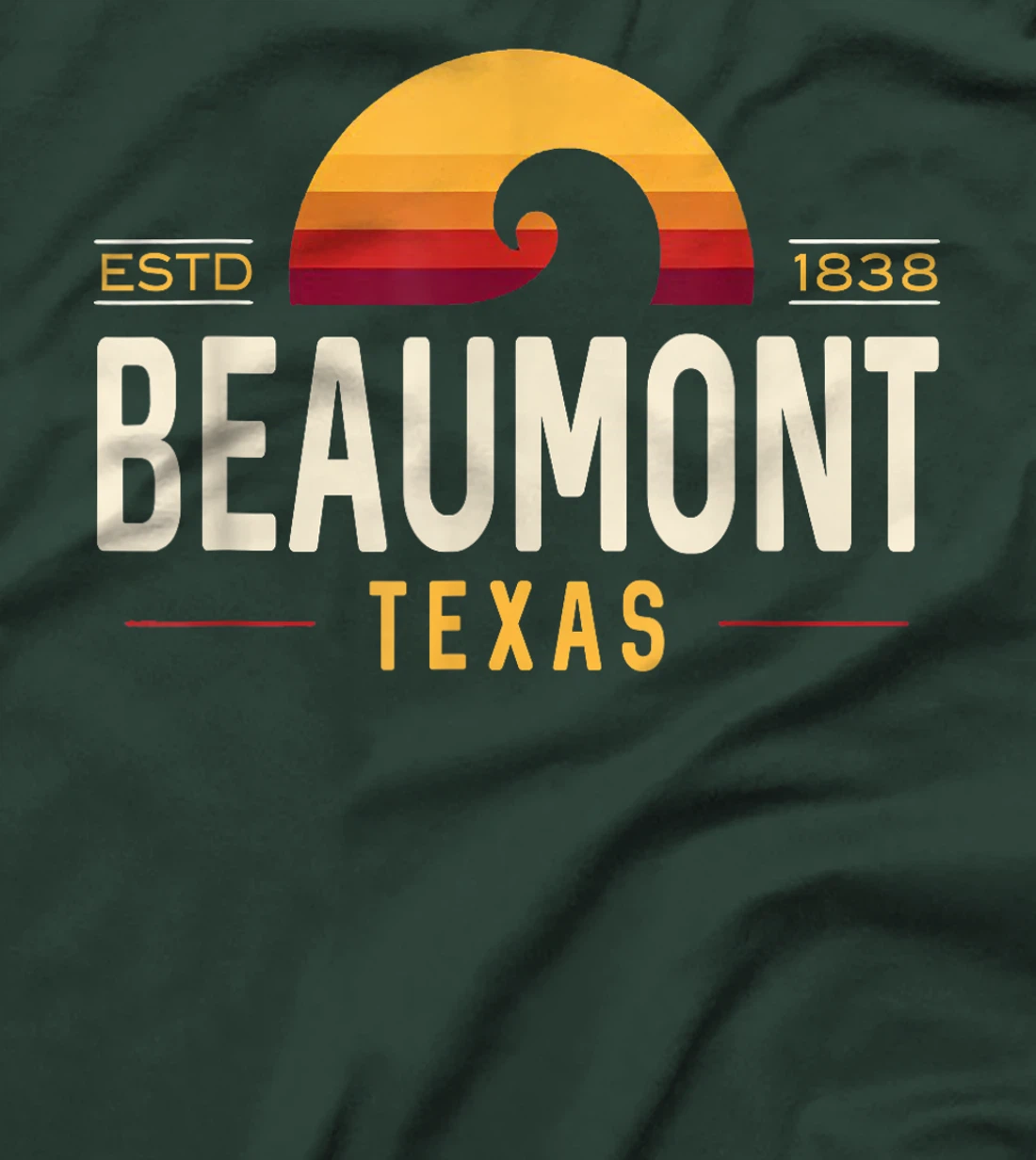 Beaumont Texas | Beaumont Retro Wave Logo T-Shirt