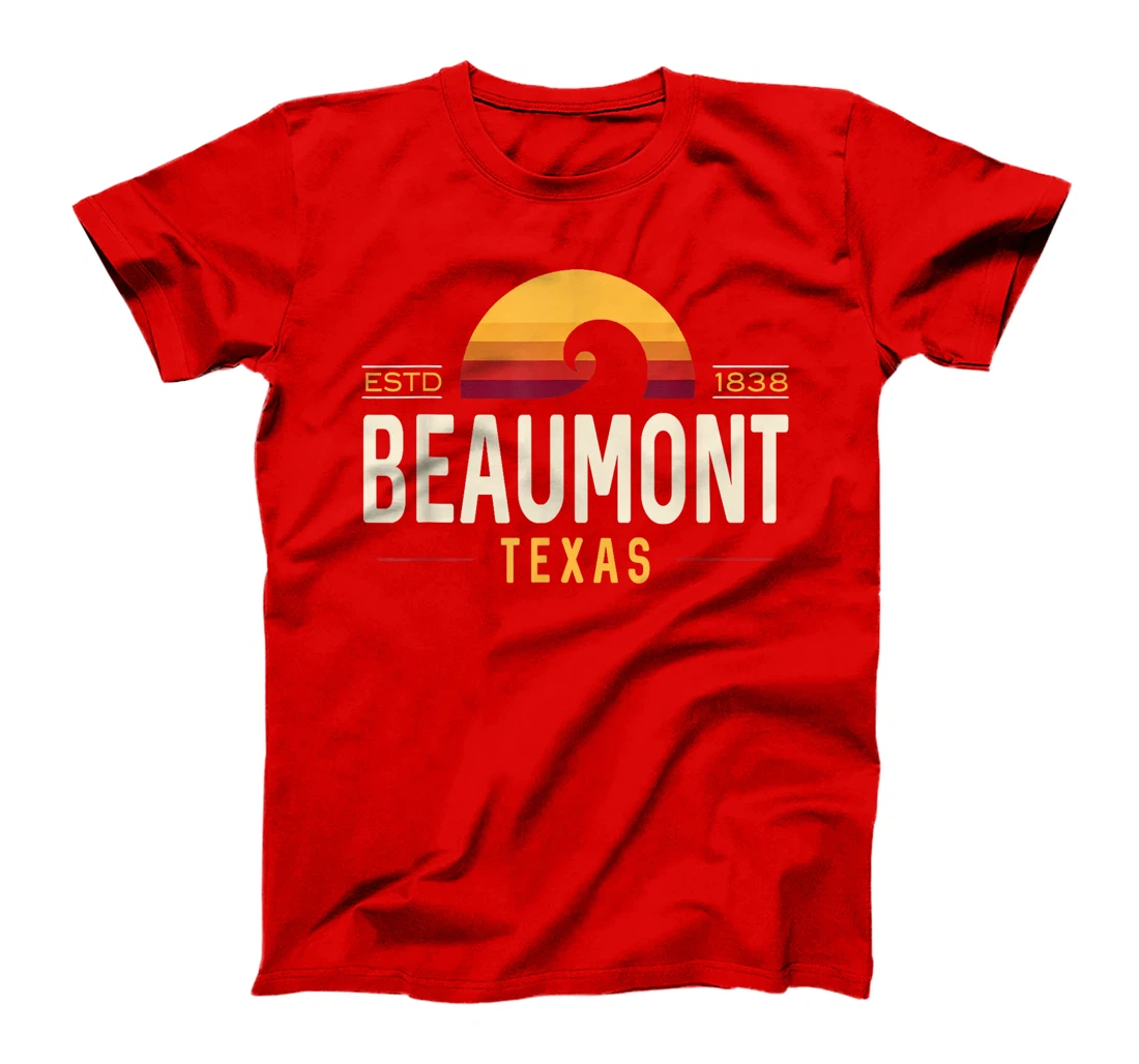 Beaumont Texas | Beaumont Retro Wave Logo T-Shirt