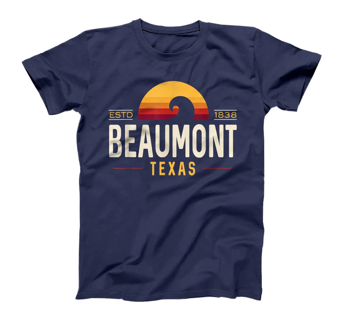 Beaumont Texas | Beaumont Retro Wave Logo T-Shirt