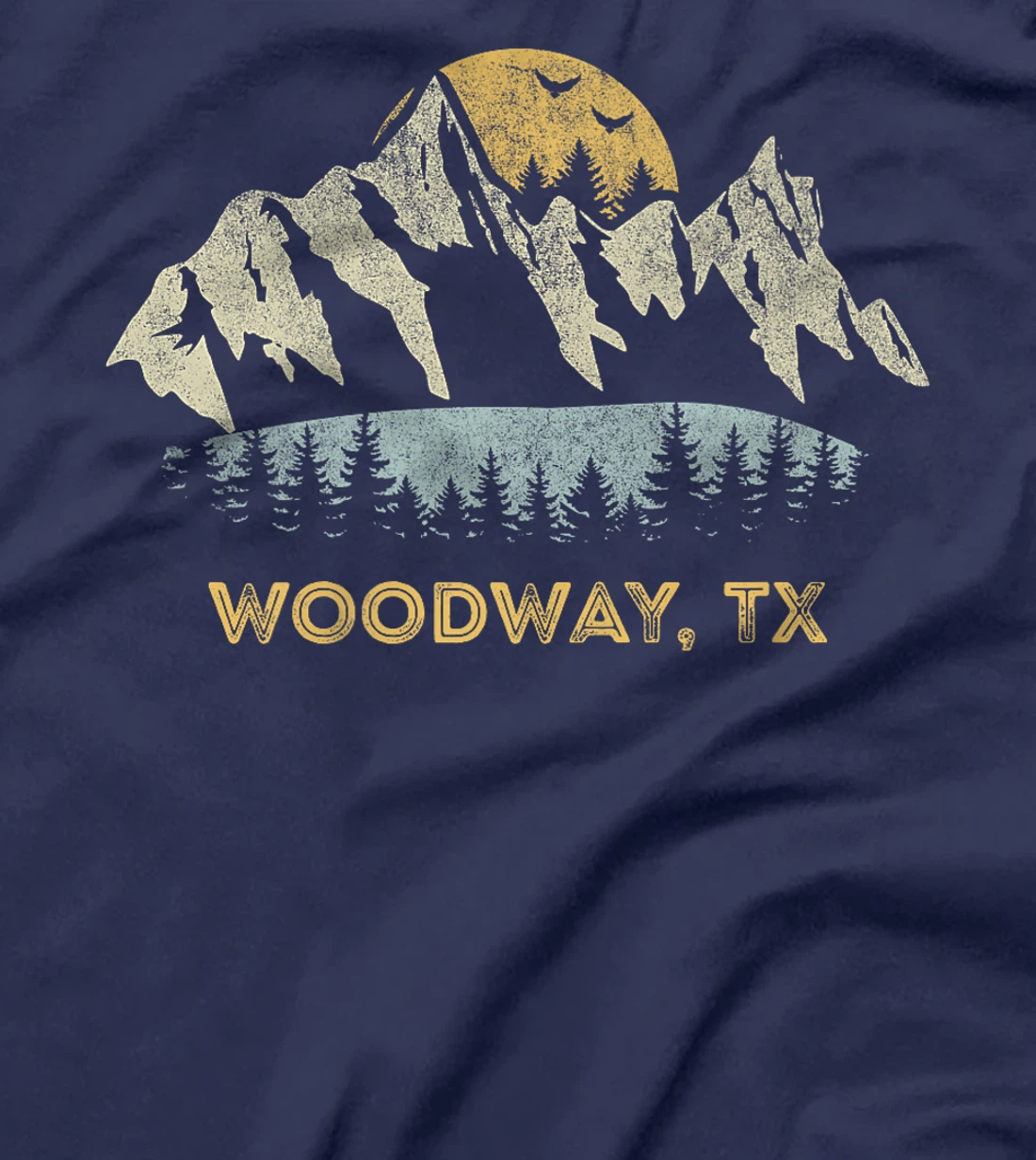 Womens Woodway Texas Mountain Sunset Sunrise TX T-Shirt