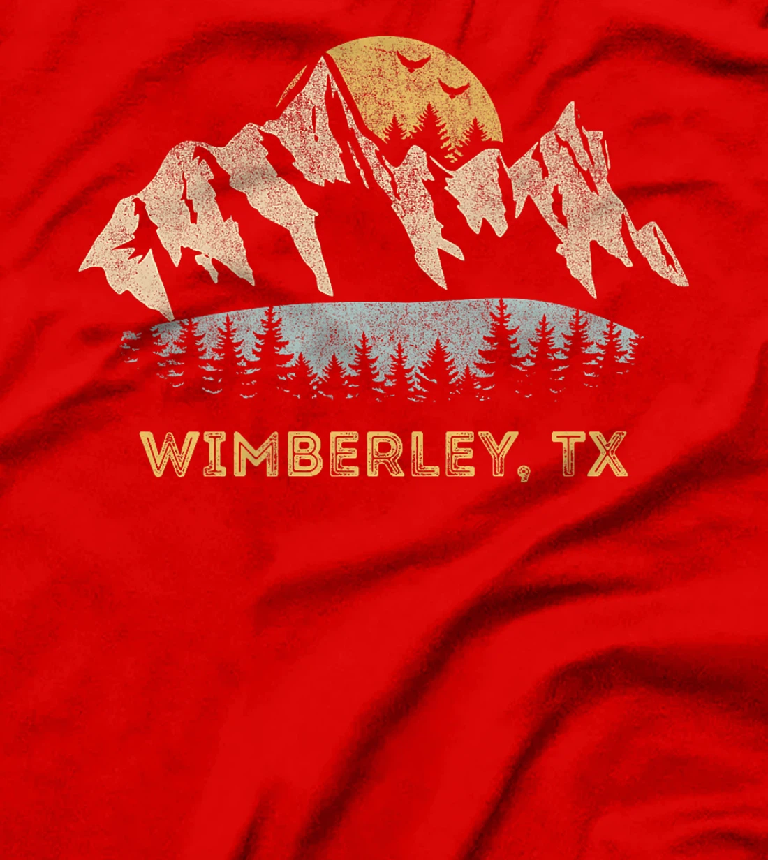 Womens Wimberley Texas Mountain Sunset Sunrise TX T-Shirt