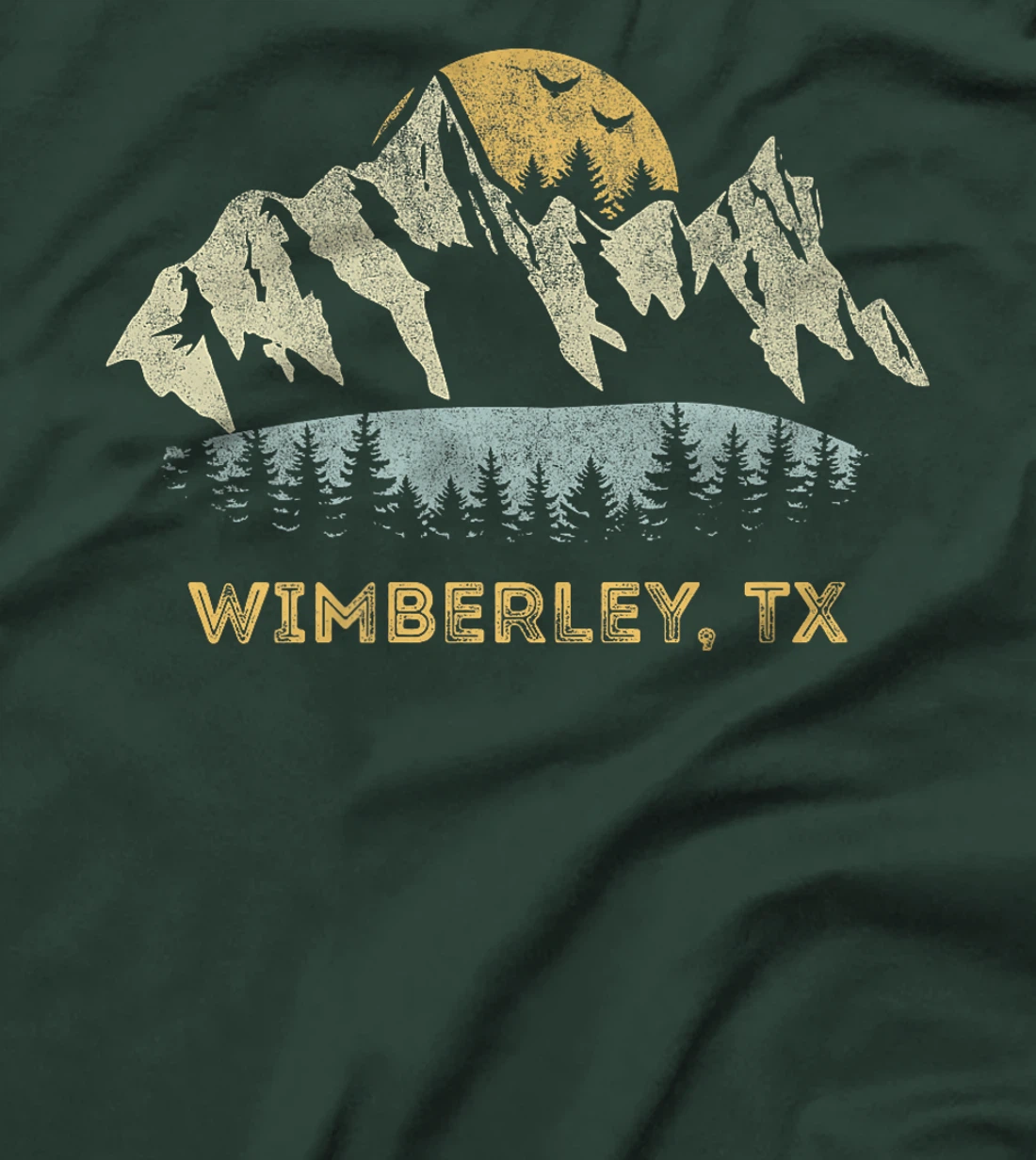 Womens Wimberley Texas Mountain Sunset Sunrise TX T-Shirt