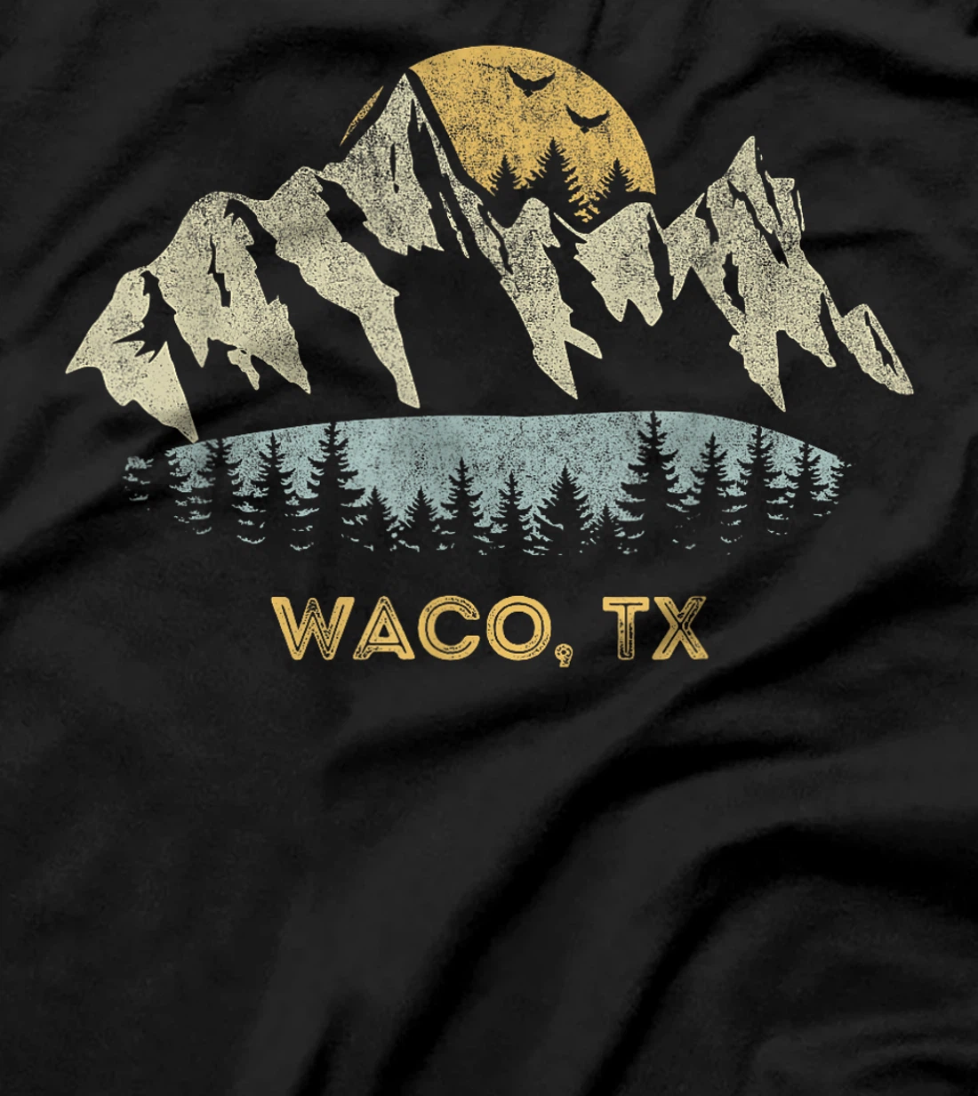 Waco Texas Mountain Sunset Sunrise TX T-Shirt