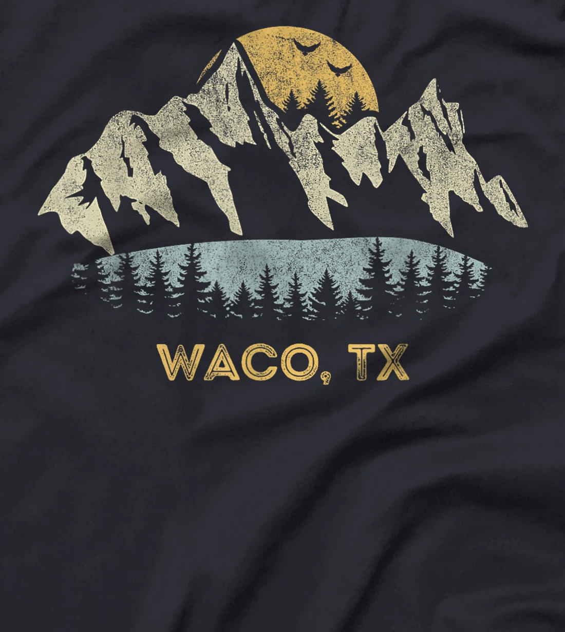 Waco Texas Mountain Sunset Sunrise TX T-Shirt