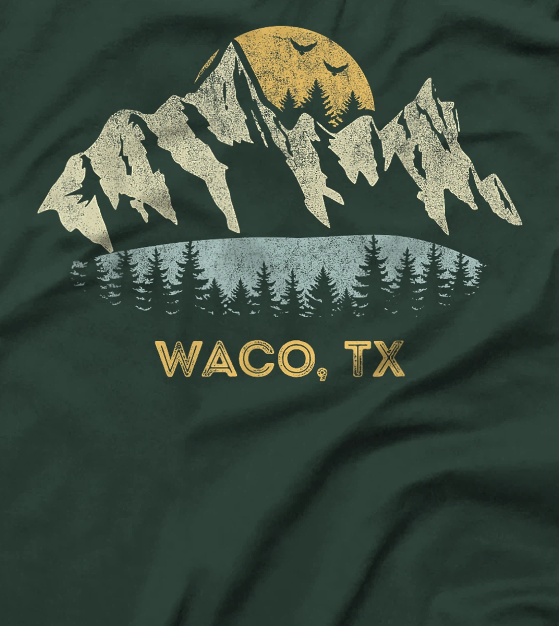 Waco Texas Mountain Sunset Sunrise TX T-Shirt