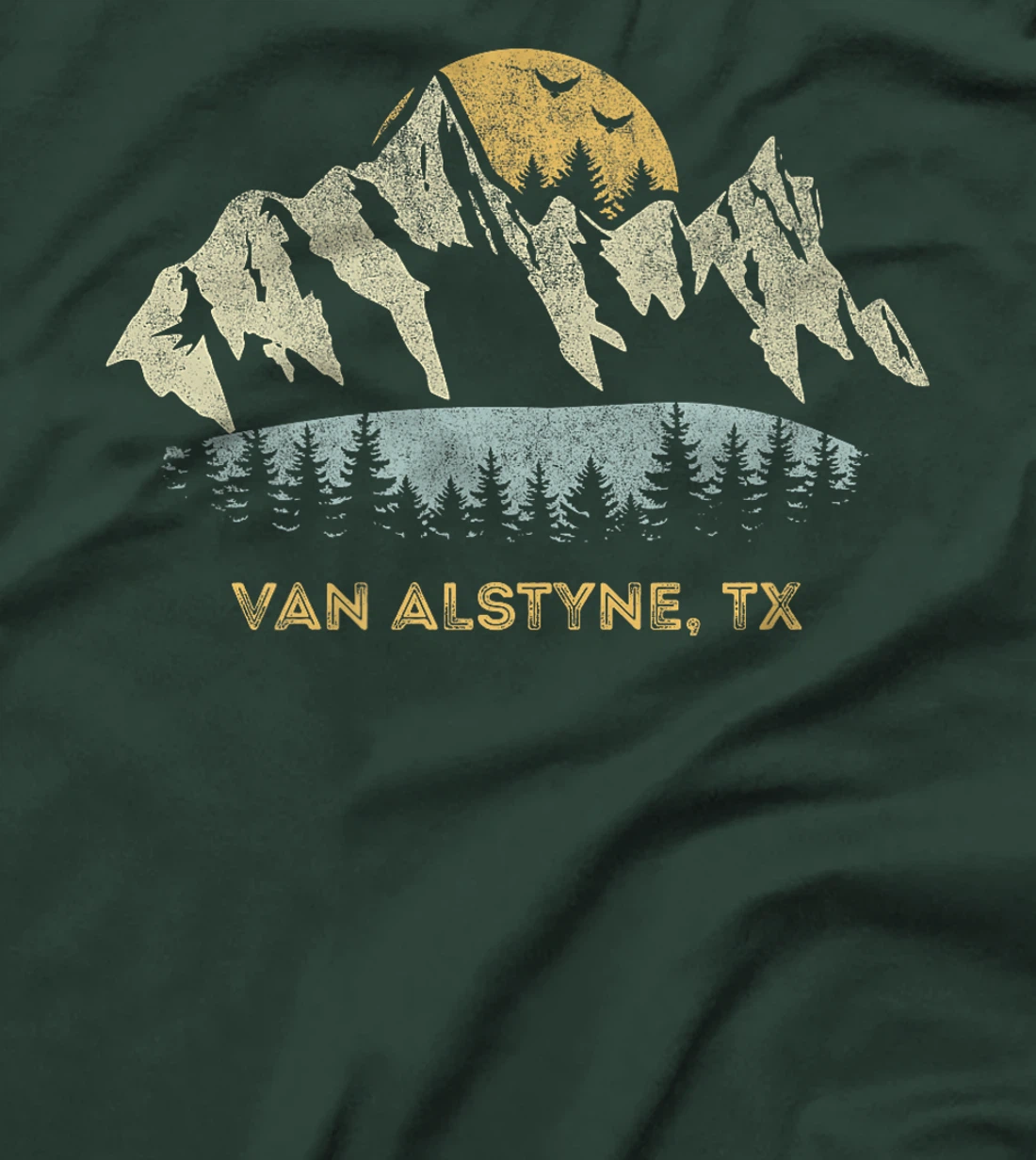Van Alstyne Texas Mountain Sunset Sunrise TX Premium T-Shirt