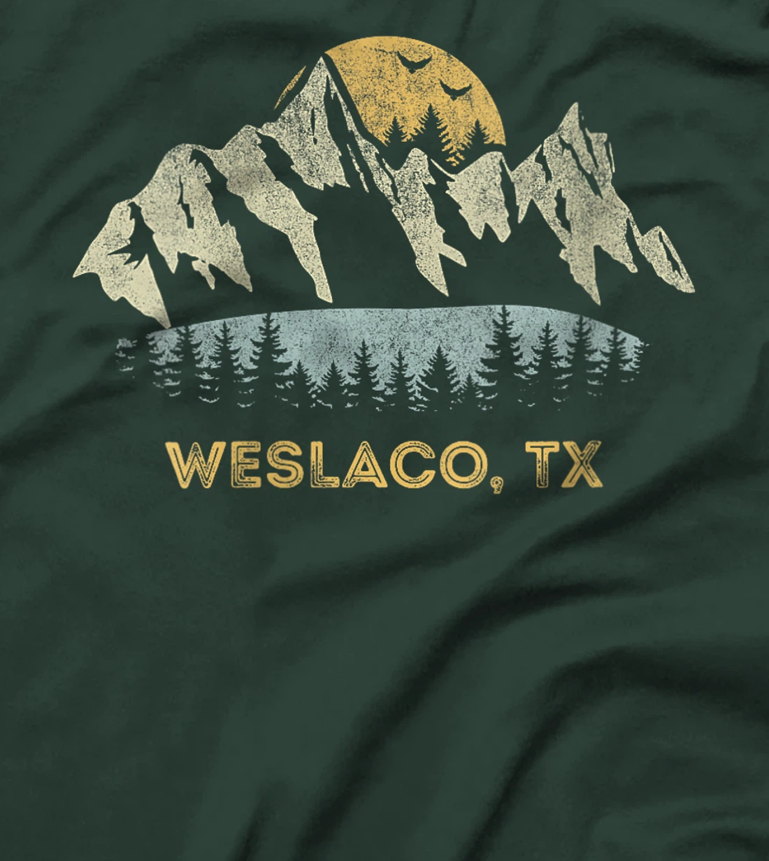 Womens Weslaco Texas Mountain Sunset Sunrise TX T-Shirt