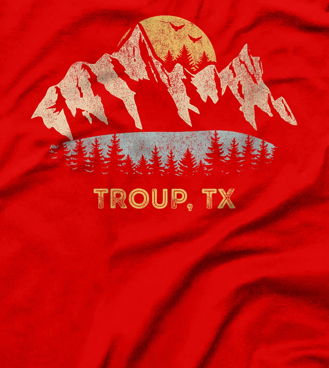 Womens Troup Texas Mountain Sunset Sunrise TX T-Shirt