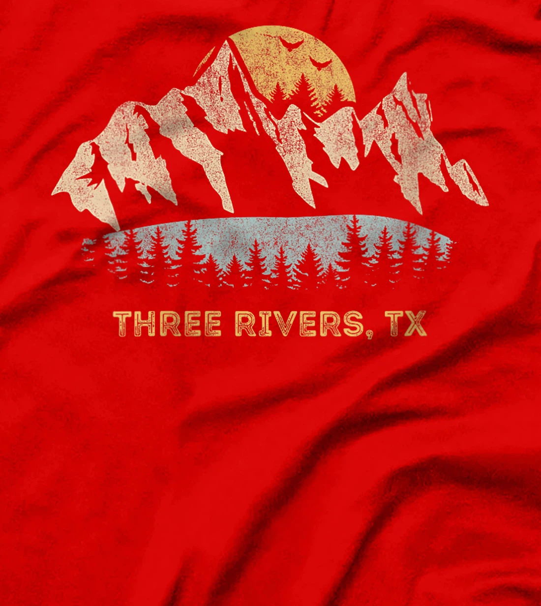 Womens Three Rivers Texas Mountain Sunset Sunrise TX T-Shirt