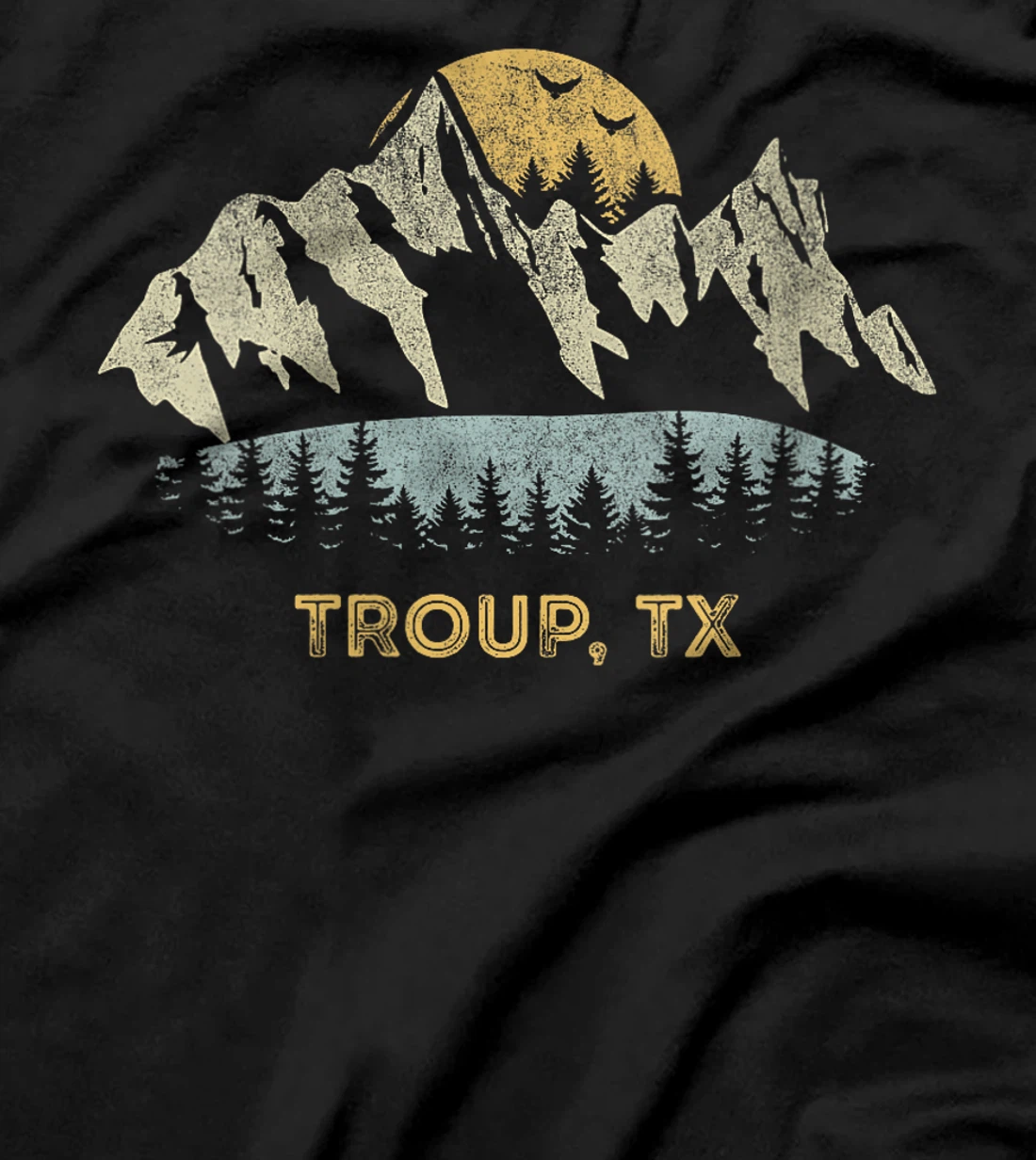Womens Troup Texas Mountain Sunset Sunrise TX T-Shirt