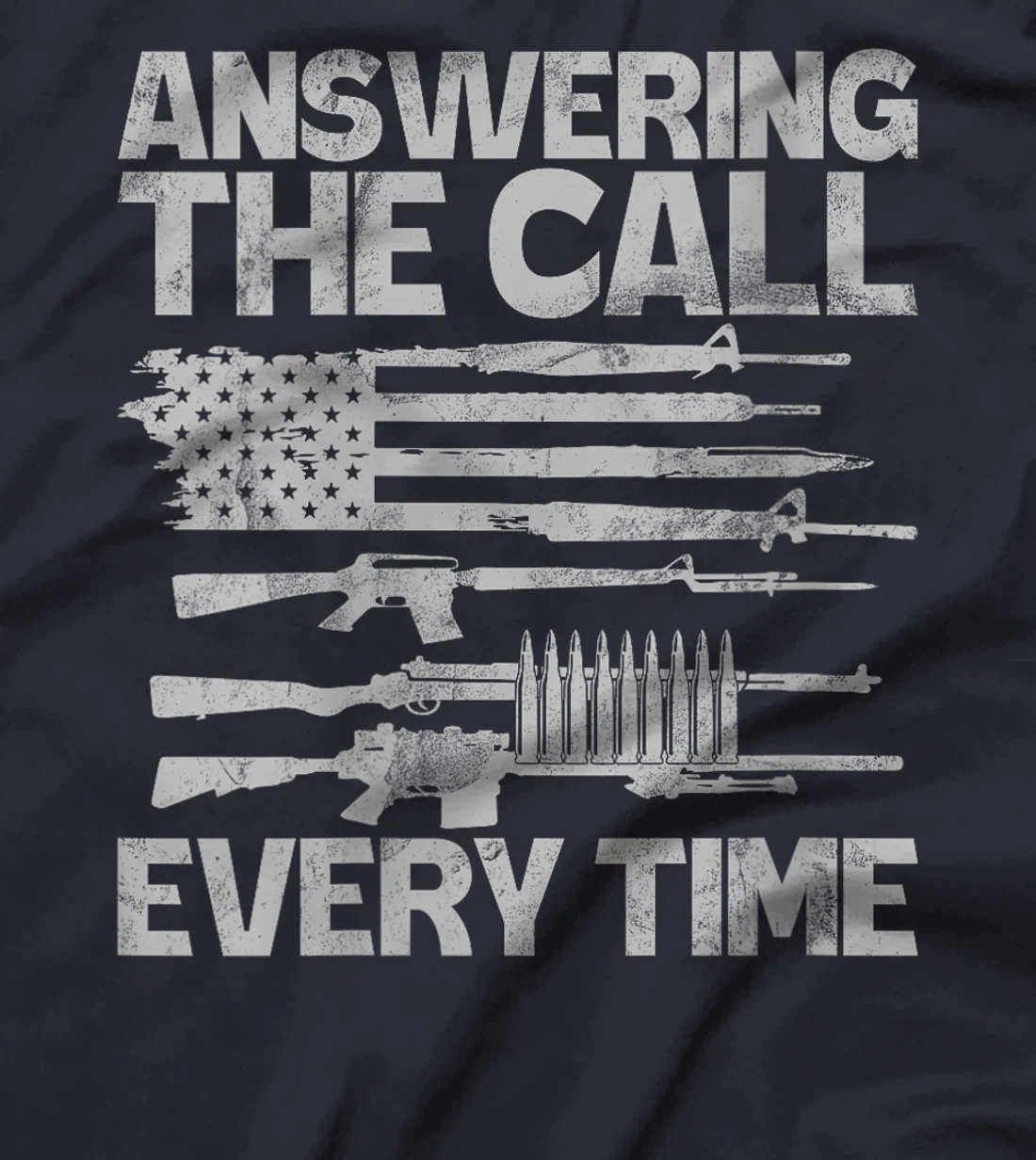 Womens Answering the Call Every Time Veteran T-Shirt