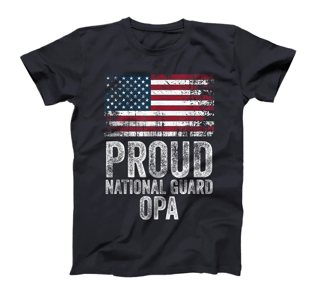Proud Army National Guard Opa Shirt For Veterans Day T-Shirt