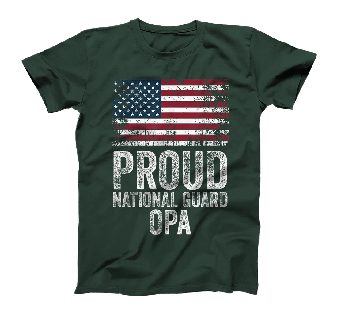 Proud Army National Guard Opa Shirt For Veterans Day T-Shirt