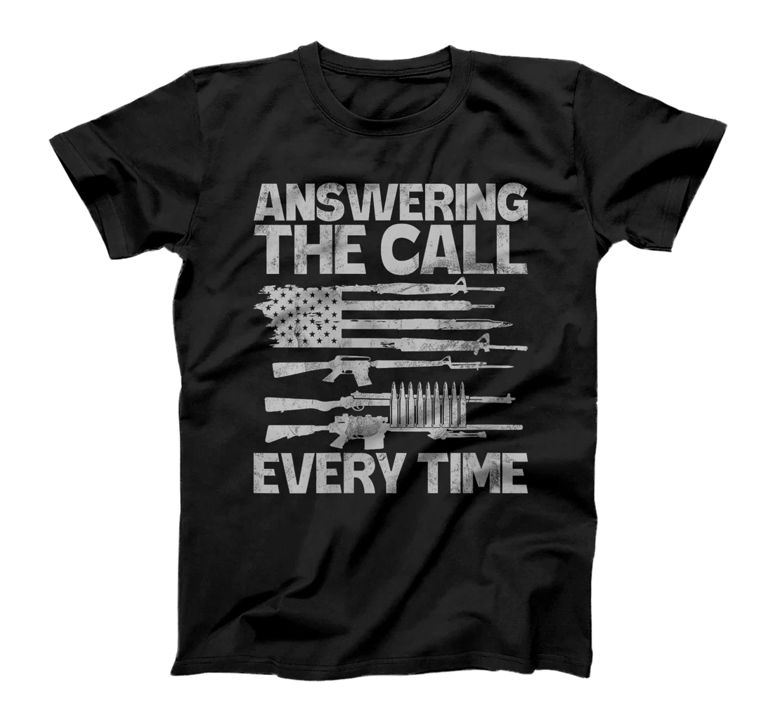Womens Answering the Call Every Time Veteran T-Shirt