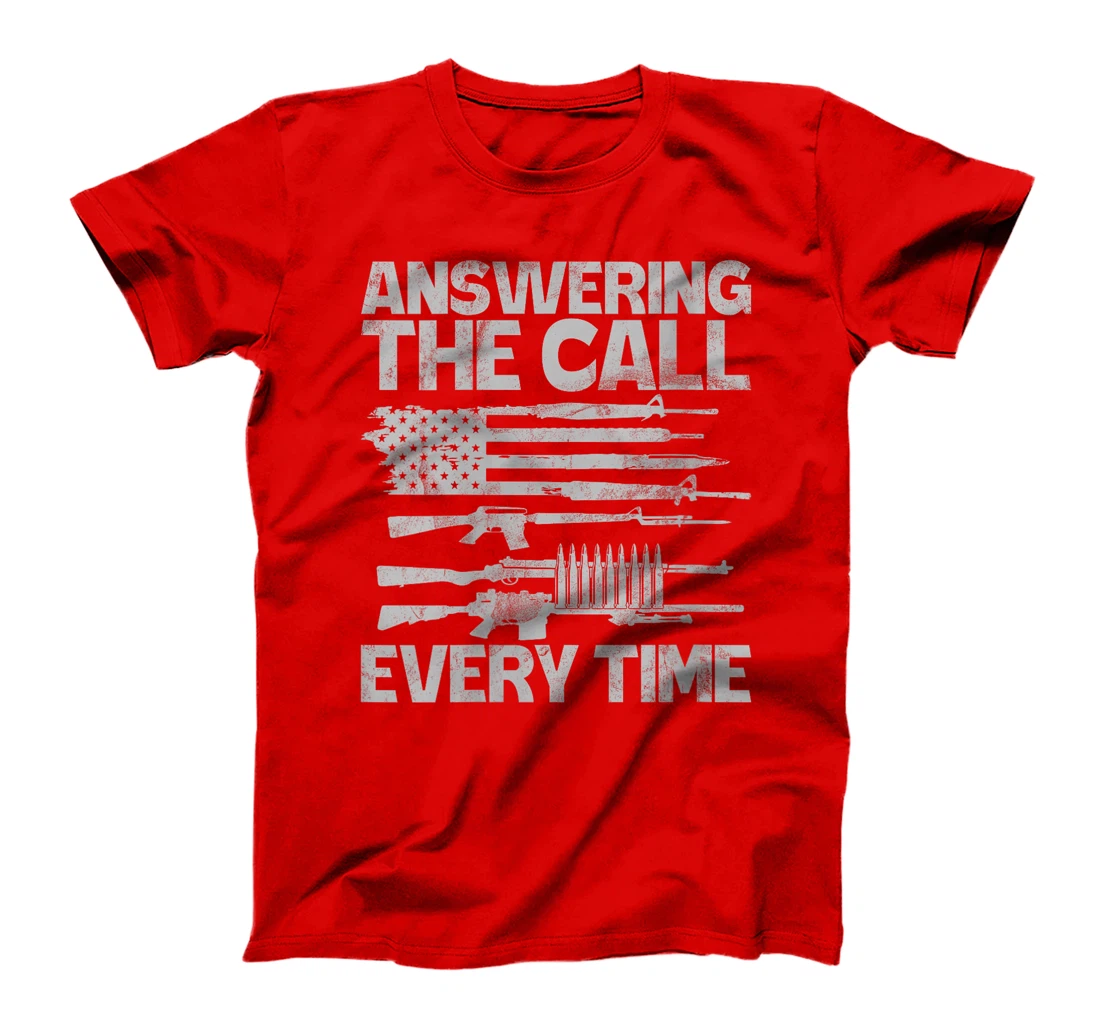 Womens Answering the Call Every Time Veteran T-Shirt