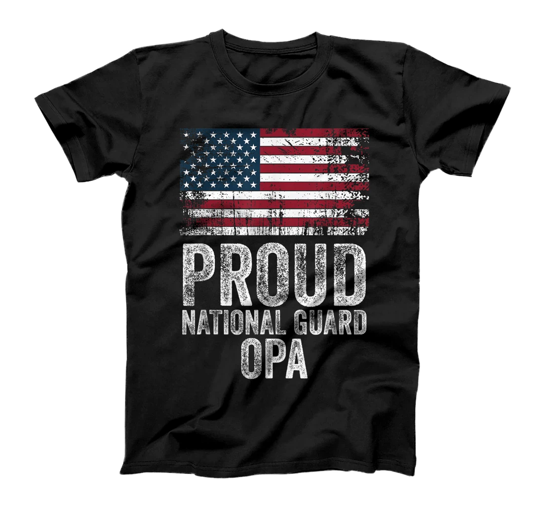 Proud Army National Guard Opa Shirt For Veterans Day T-Shirt