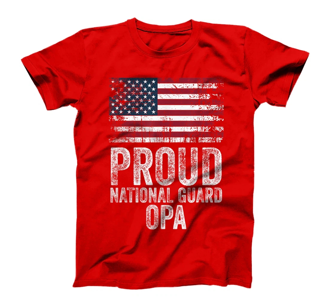 Proud Army National Guard Opa Shirt For Veterans Day T-Shirt