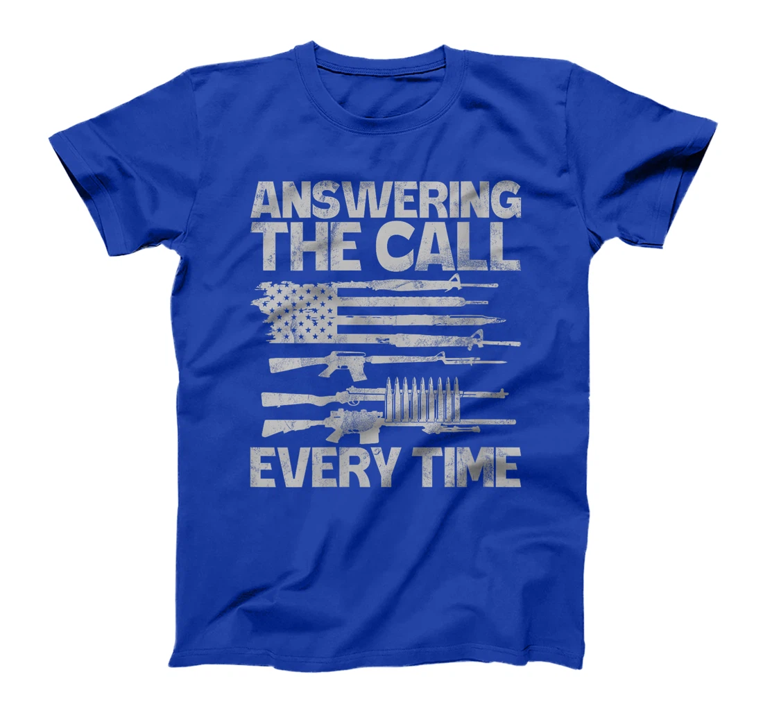 Womens Answering the Call Every Time Veteran T-Shirt