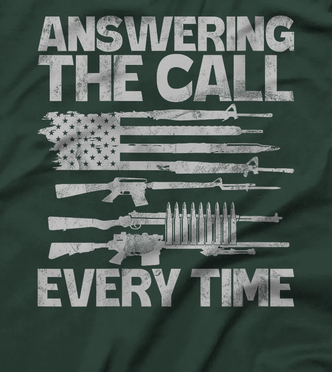 Womens Answering the Call Every Time Veteran T-Shirt