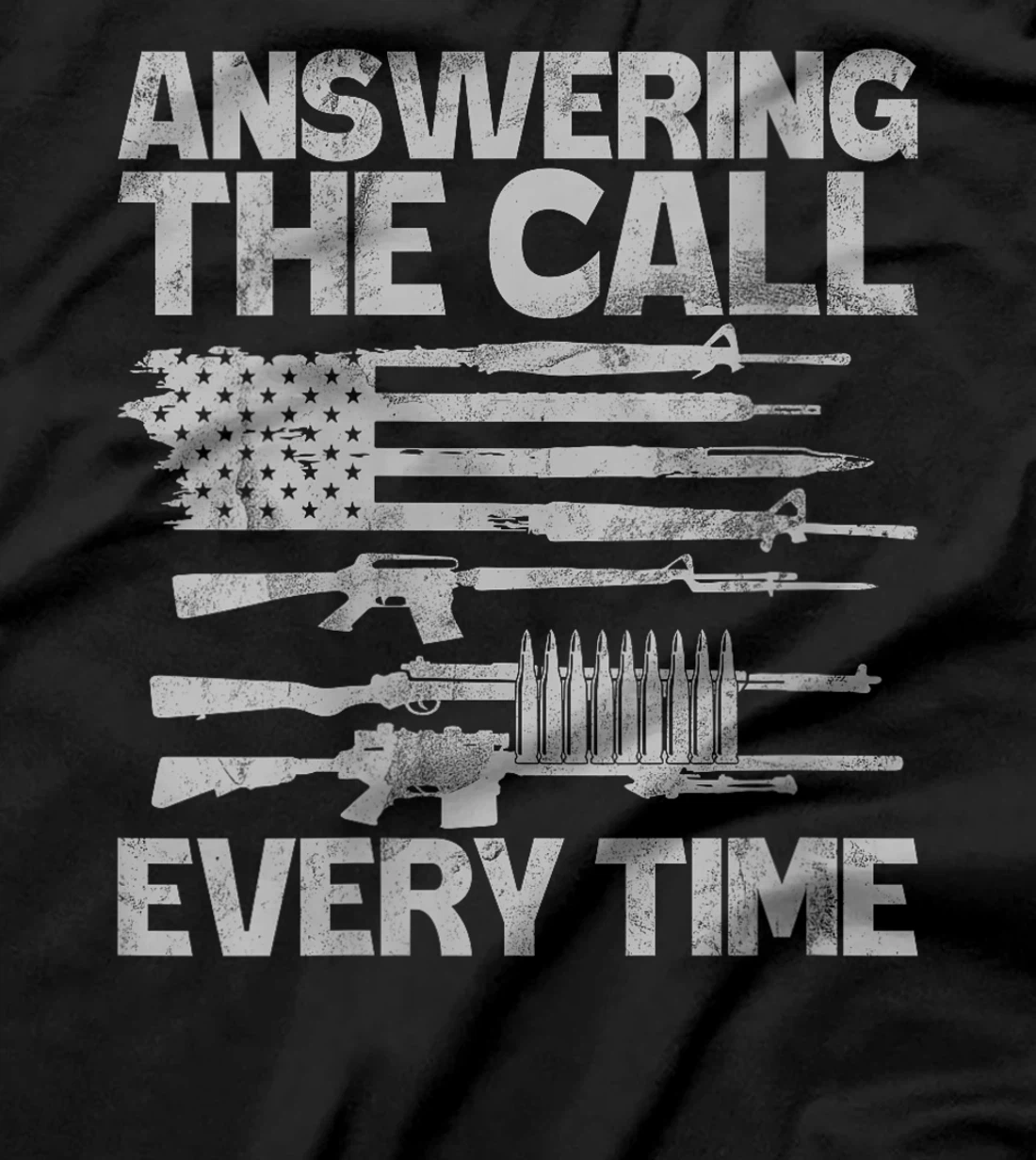 Womens Answering the Call Every Time Veteran T-Shirt