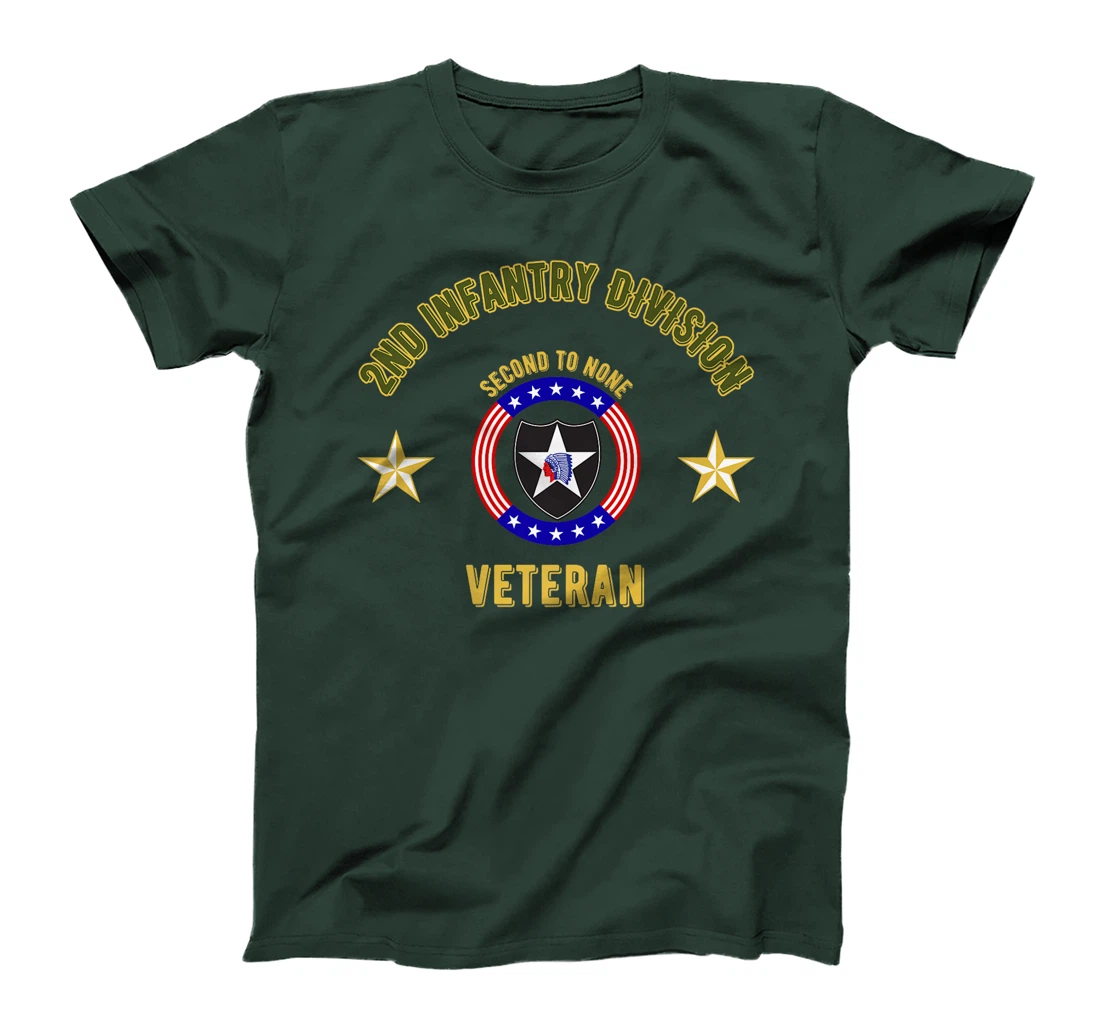 Womens 2nd Infantry Division South Korea Veteran Fourth Infantry T-Shirt