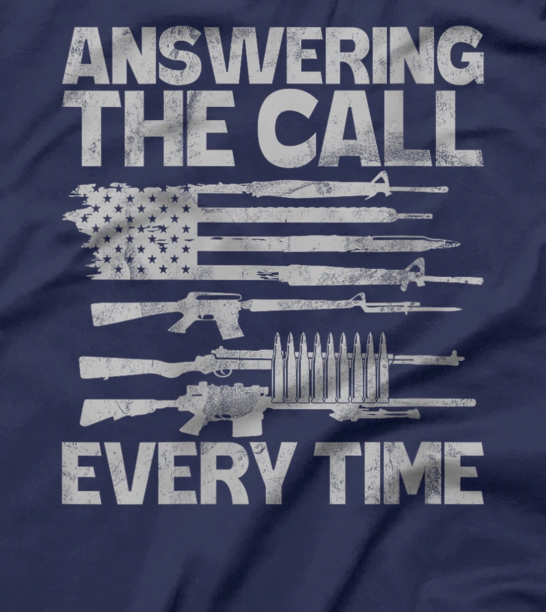 Womens Answering the Call Every Time Veteran T-Shirt
