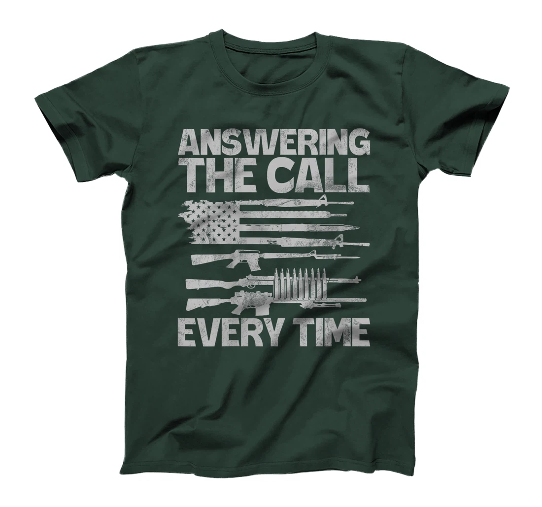 Womens Answering the Call Every Time Veteran T-Shirt