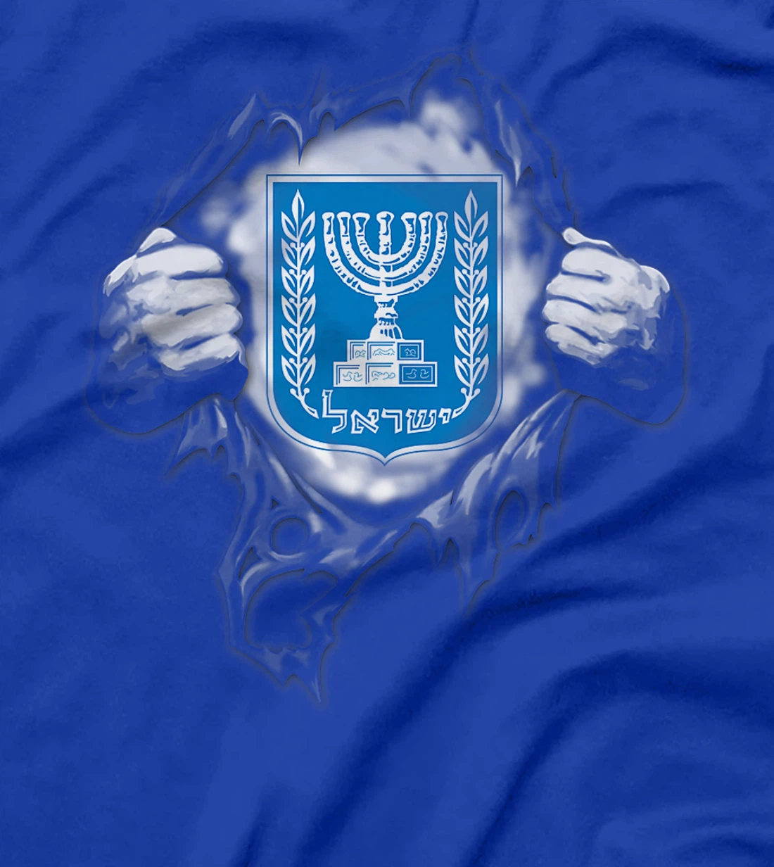Supper Israel Flag, Israel Country Premium T-Shirt