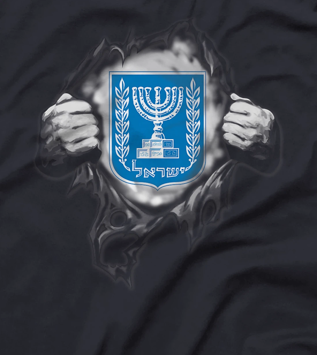Supper Israel Flag, Israel Country Premium T-Shirt