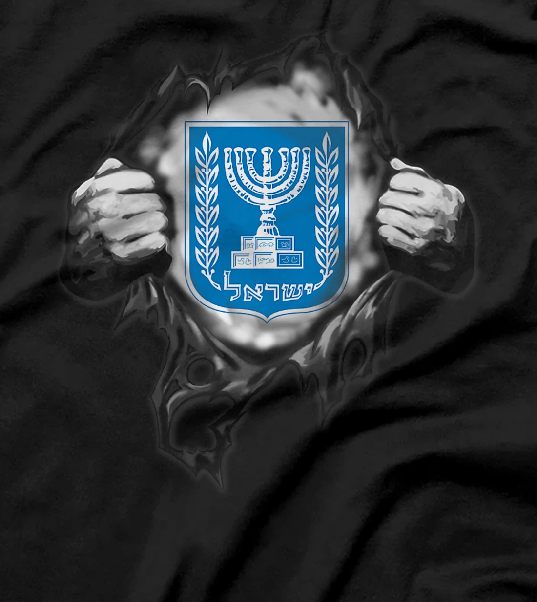 Supper Israel Flag, Israel Country Premium T-Shirt