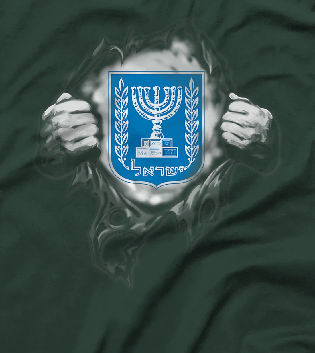 Supper Israel Flag, Israel Country Premium T-Shirt