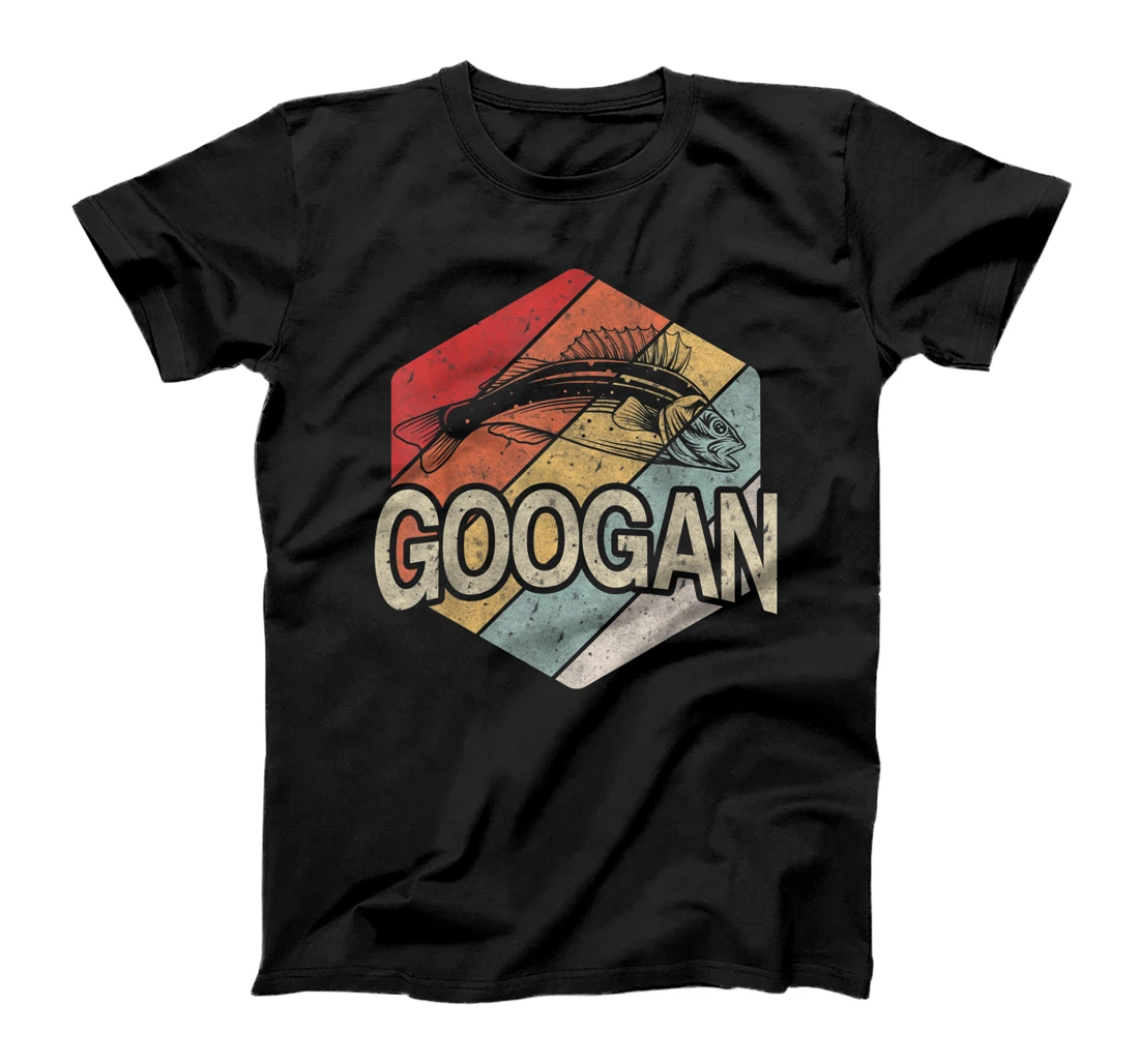 Retro Googan Fish Fishing Vintage Sunset Funny Fisherman Fan T-Shirt