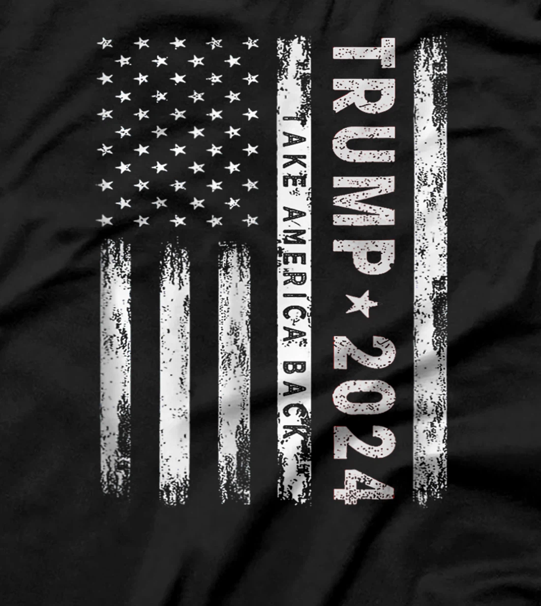 Donald-Trump-2024-Take-America-Back-American-Flag-Patriotic T-Shirt