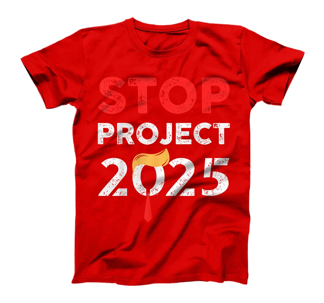 Womens Stop Project 2025 Trump's Project Anti Trump T-Shirt