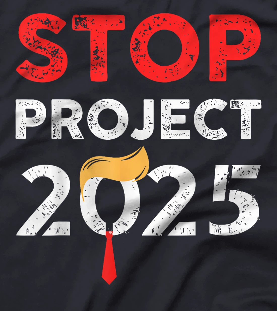 Womens Stop Project 2025 Trump's Project Anti Trump T-Shirt