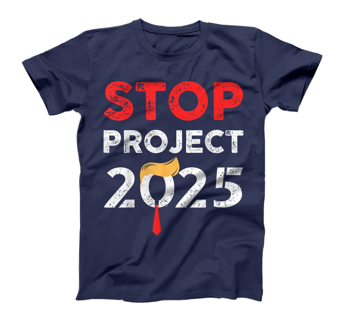 Womens Stop Project 2025 Trump's Project Anti Trump T-Shirt