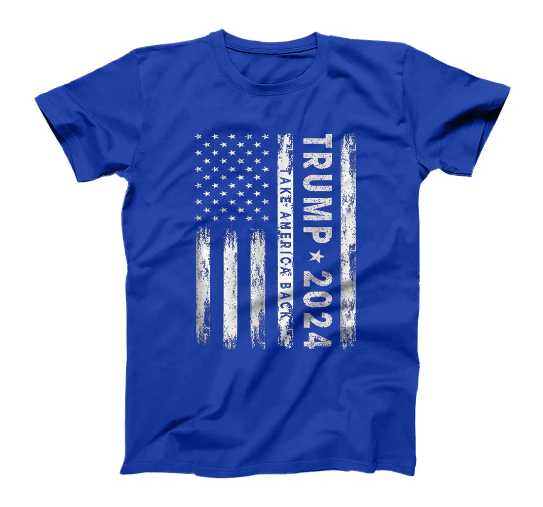 Donald-Trump-2024-Take-America-Back-American-Flag-Patriotic T-Shirt