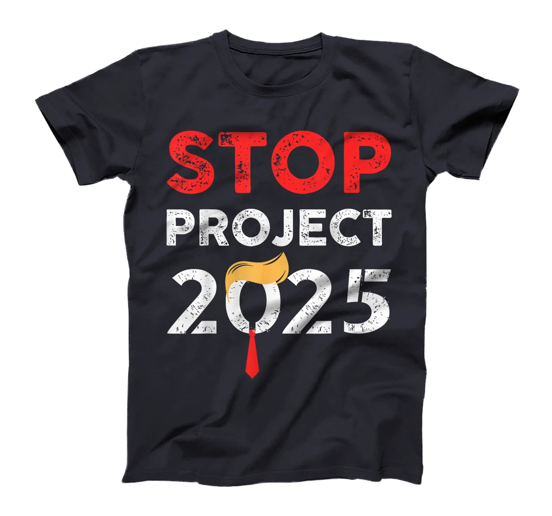 Womens Stop Project 2025 Trump's Project Anti Trump T-Shirt