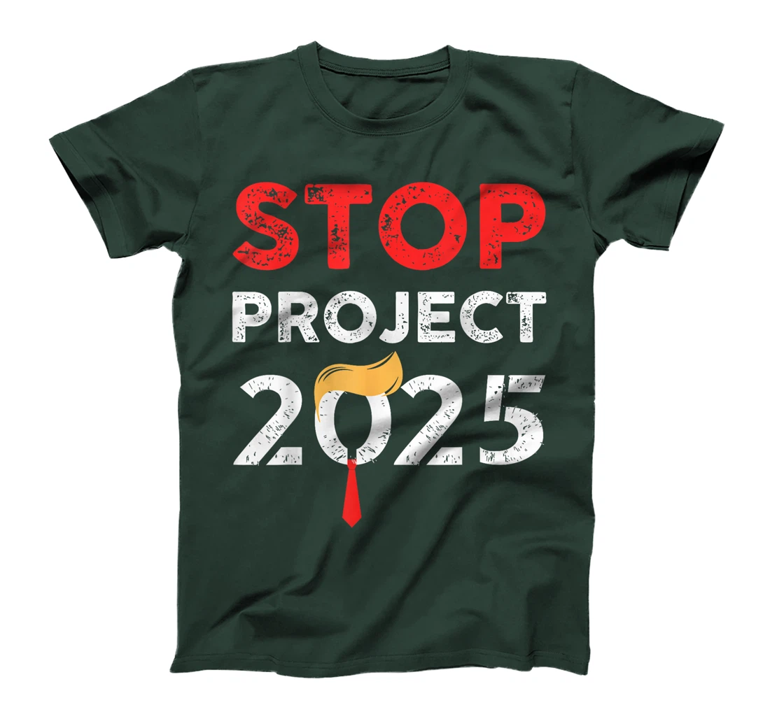 Womens Stop Project 2025 Trump's Project Anti Trump T-Shirt
