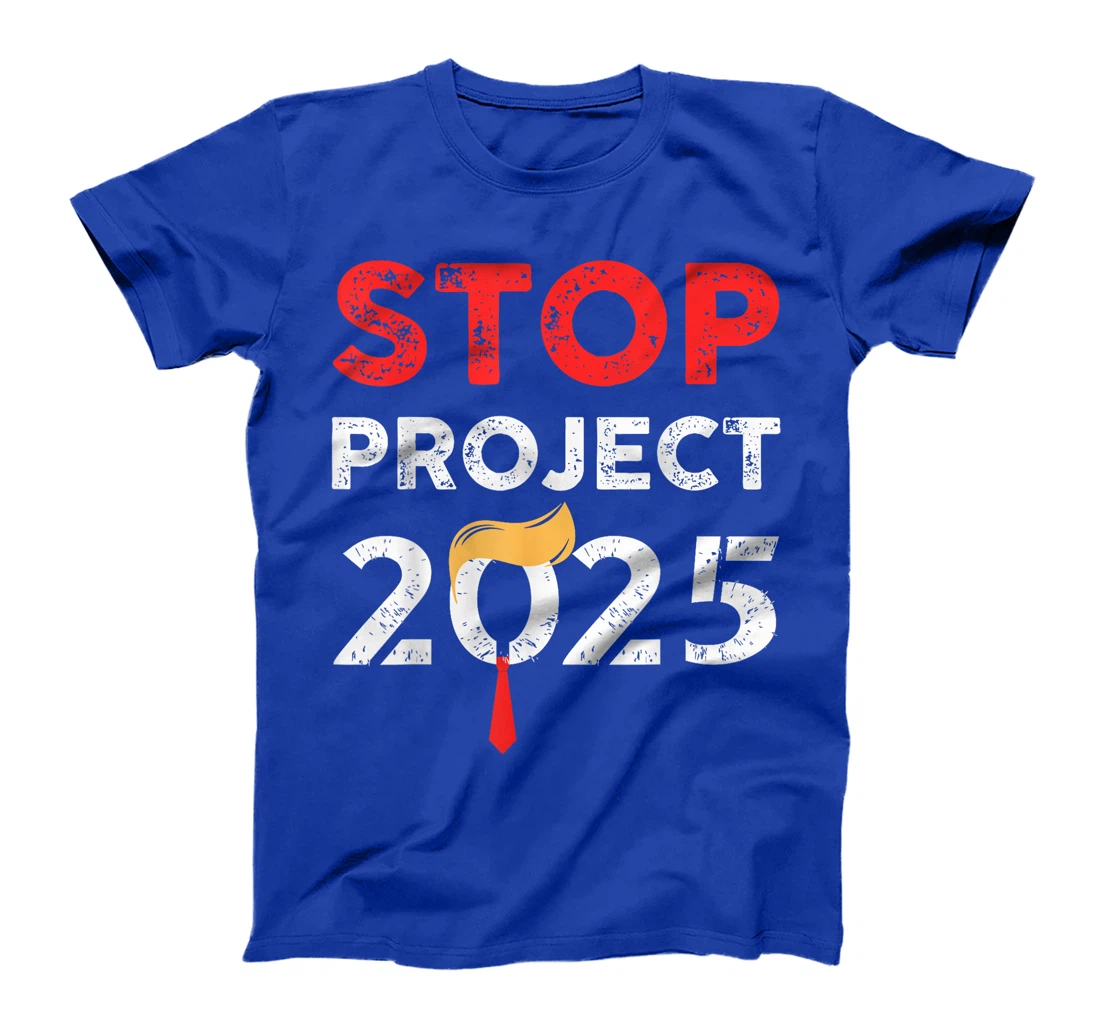 Womens Stop Project 2025 Trump's Project Anti Trump T-Shirt