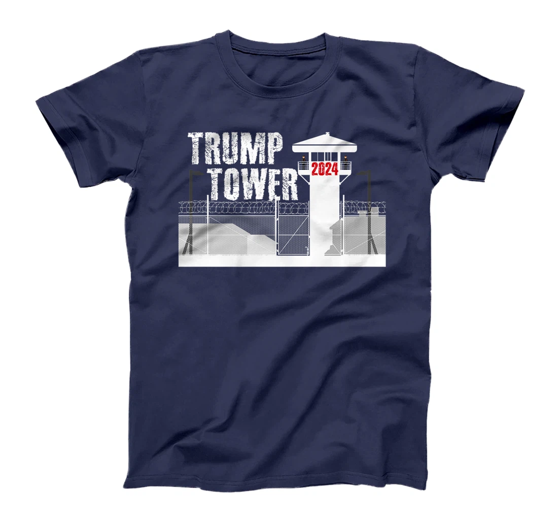 Funny Prison Tower Design - Trump Felon Prison Tower 2024 Premium T-Shirt