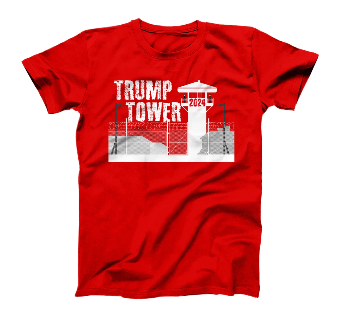 Funny Prison Tower Design - Trump Felon Prison Tower 2024 Premium T-Shirt