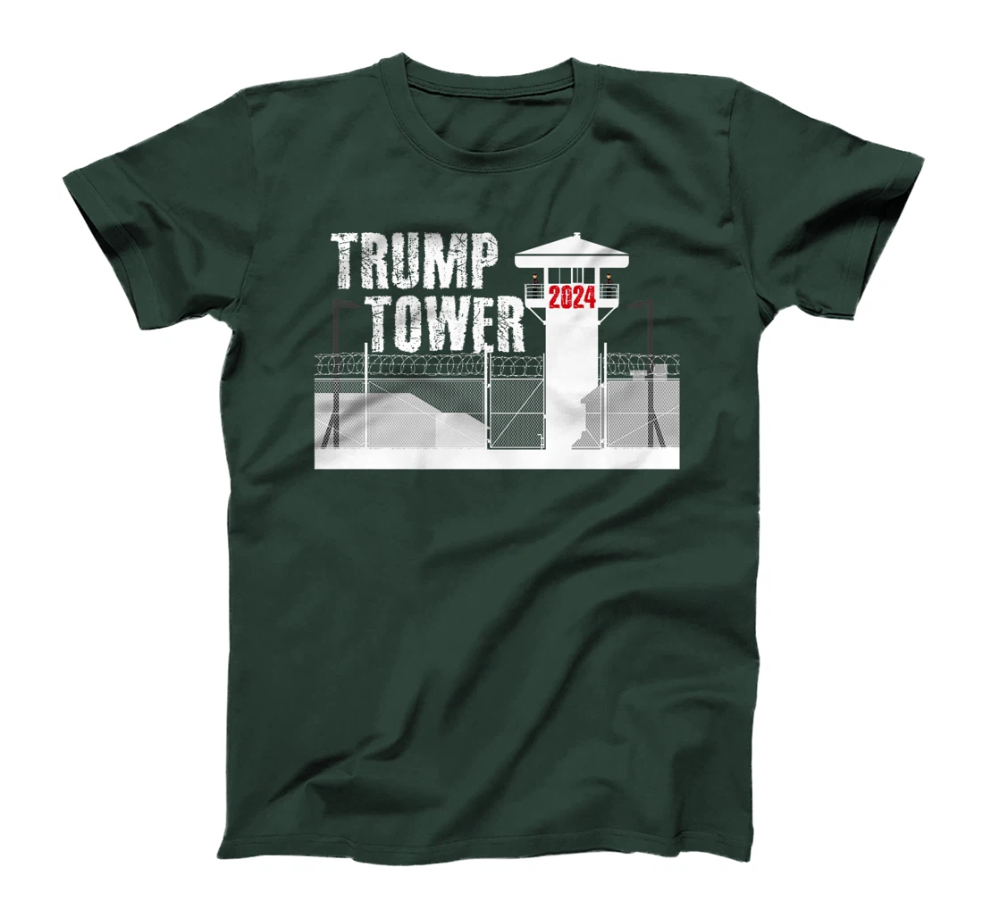 Funny Prison Tower Design - Trump Felon Prison Tower 2024 Premium T-Shirt