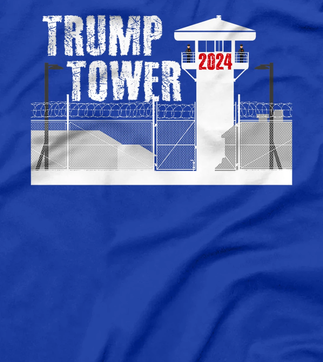 Funny Prison Tower Design - Trump Felon Prison Tower 2024 Premium T-Shirt