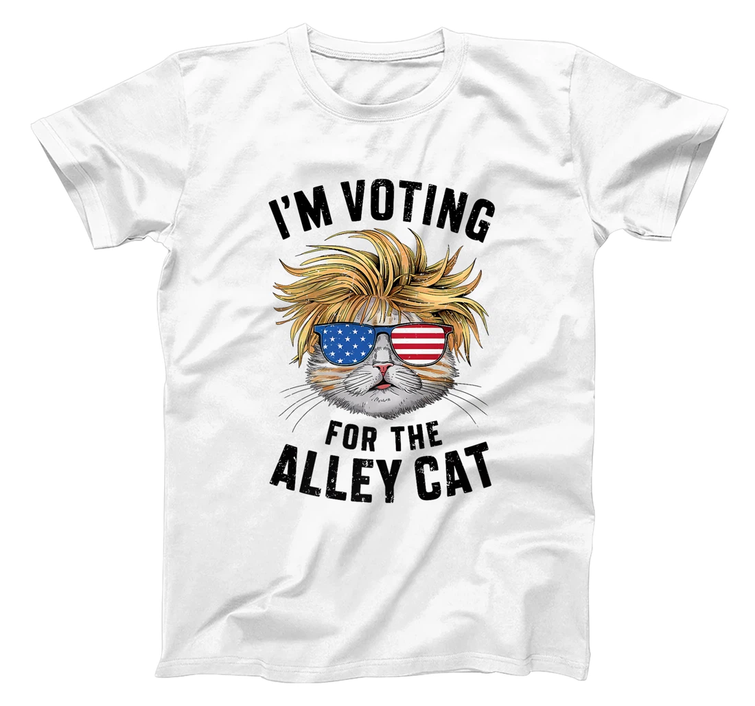 I'm Voting For The Alley Cat 2024 Pro Trump 2024 Funny Biden Premium T-Shirt