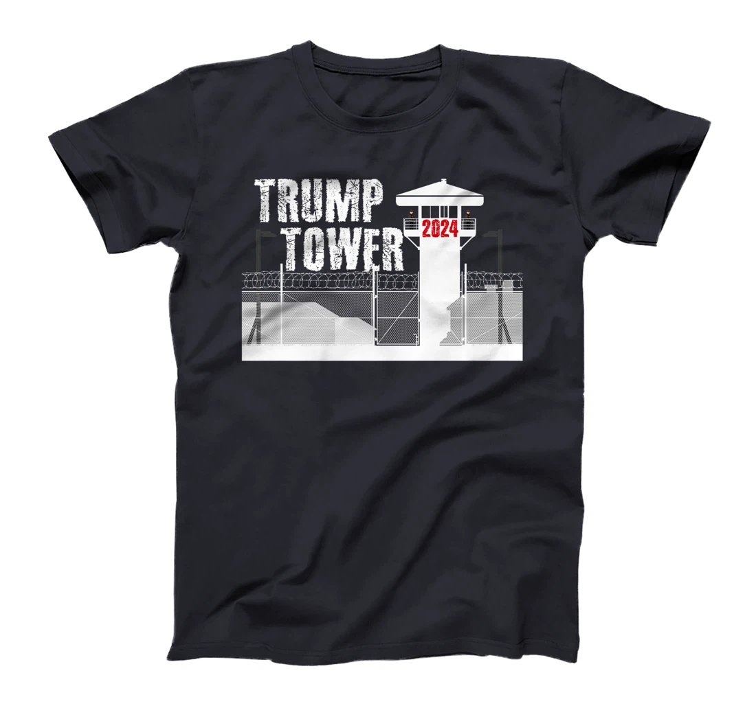 Funny Prison Tower Design - Trump Felon Prison Tower 2024 Premium T-Shirt