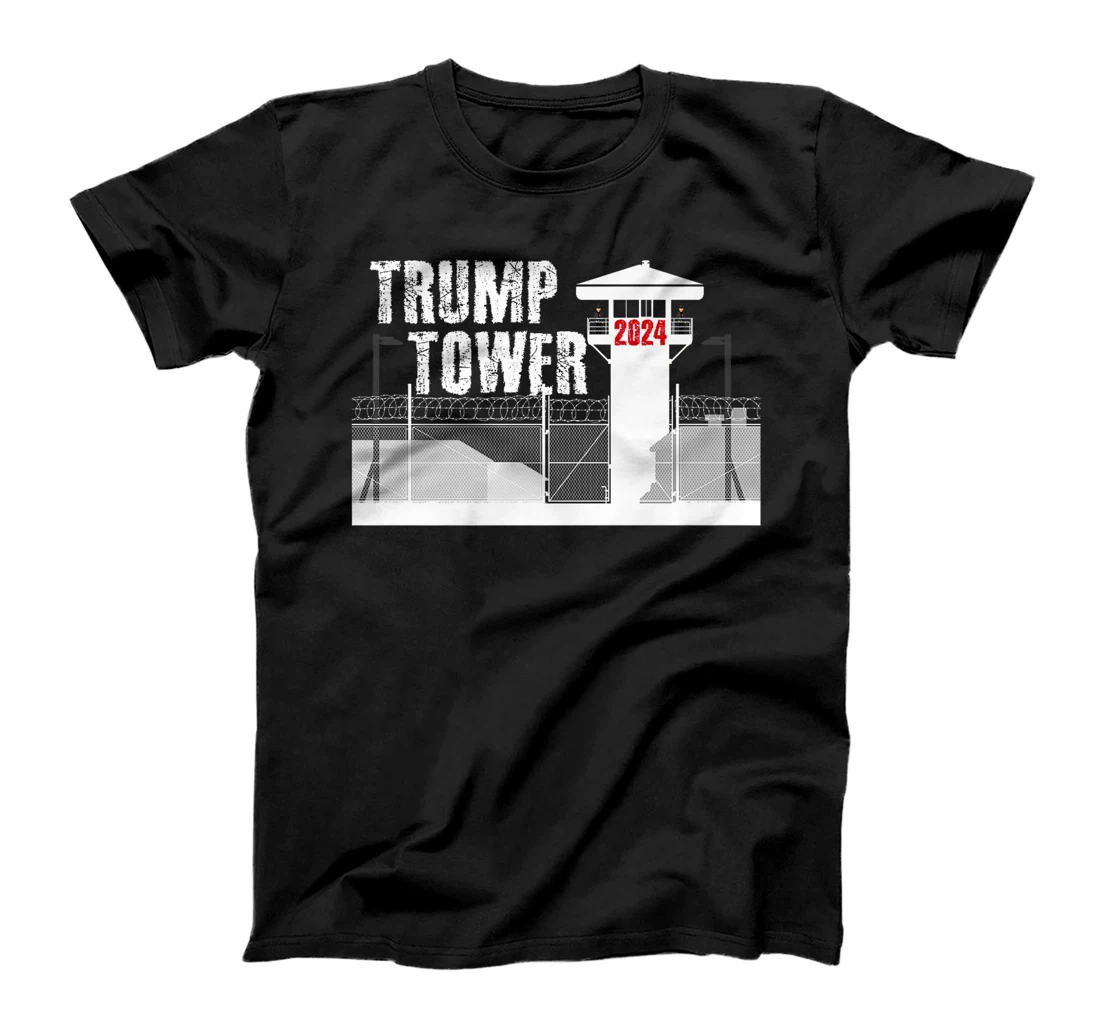 Funny Prison Tower Design - Trump Felon Prison Tower 2024 Premium T-Shirt
