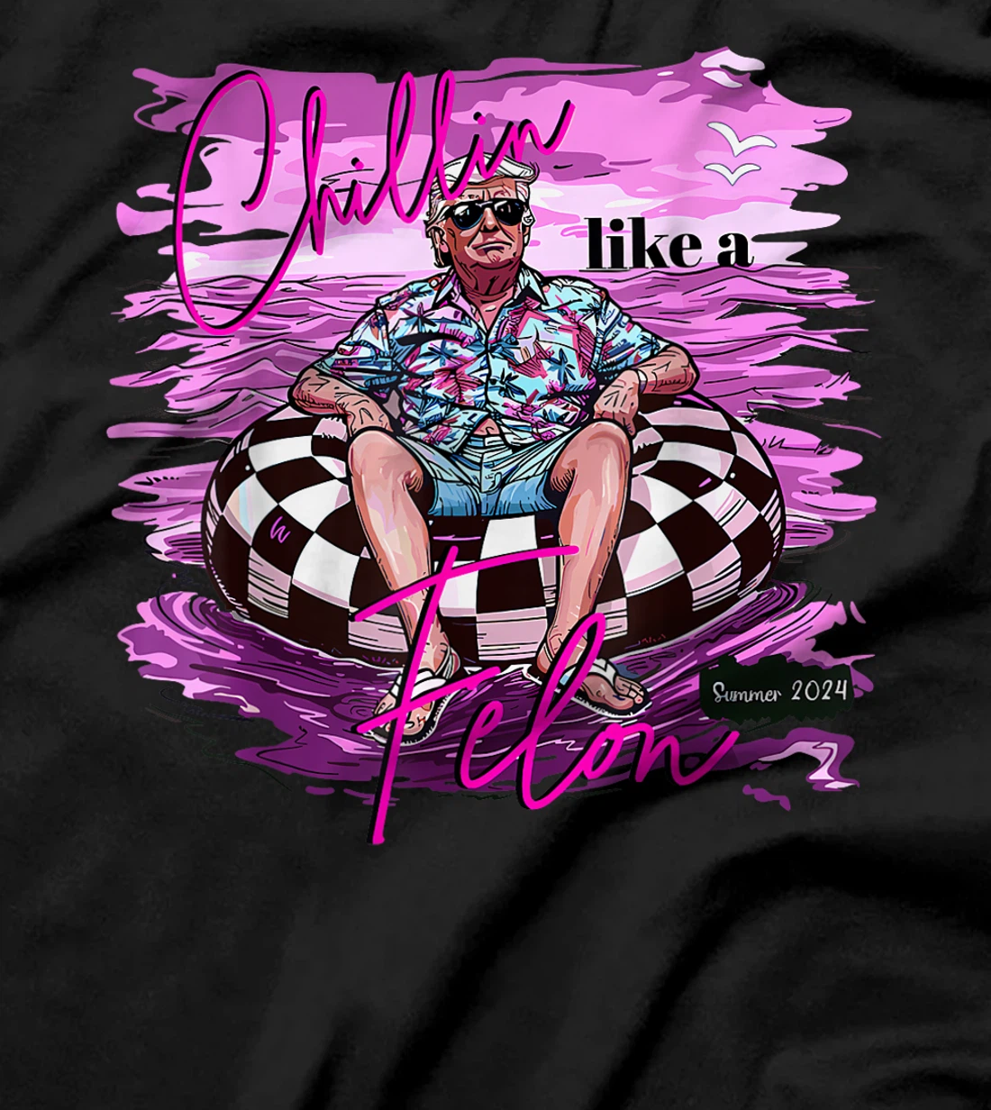Trump Funny Chillin Like A Felon Trump 2024 T-Shirt