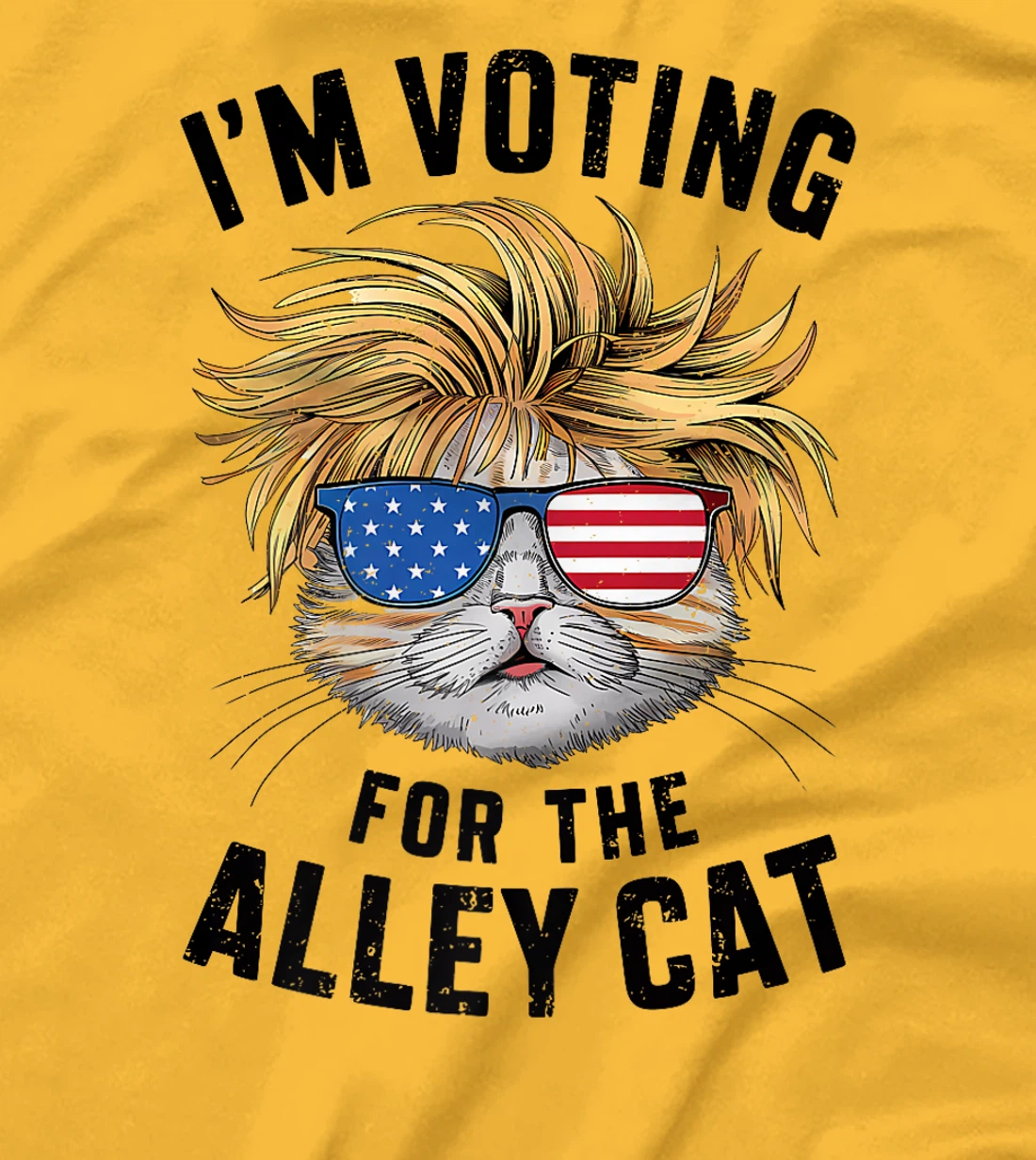 I'm Voting For The Alley Cat 2024 Pro Trump 2024 Funny Biden Premium T-Shirt